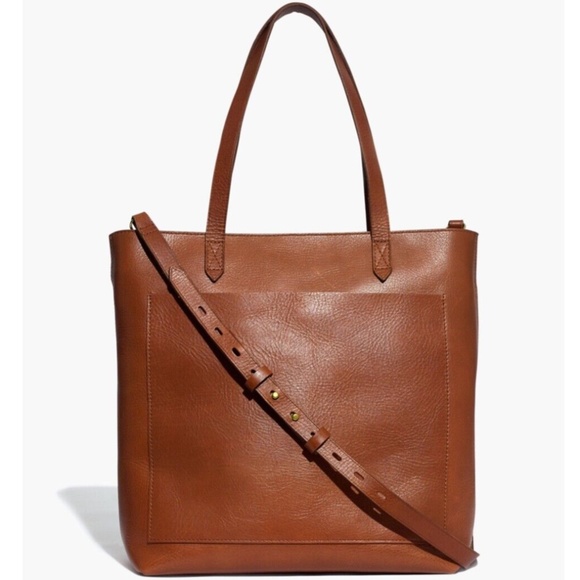 Madewell Handbags - New MADEWELL The Zip-Top Medium Transport Tote in English Saddle